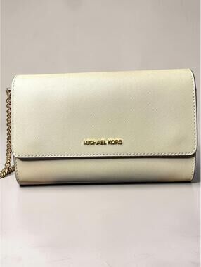 Michael Kors Jet Set 3-in-1 Saffiano Leather Crossbody & Removable Wallet